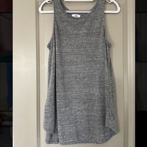 High Neck Heather Grey Tank